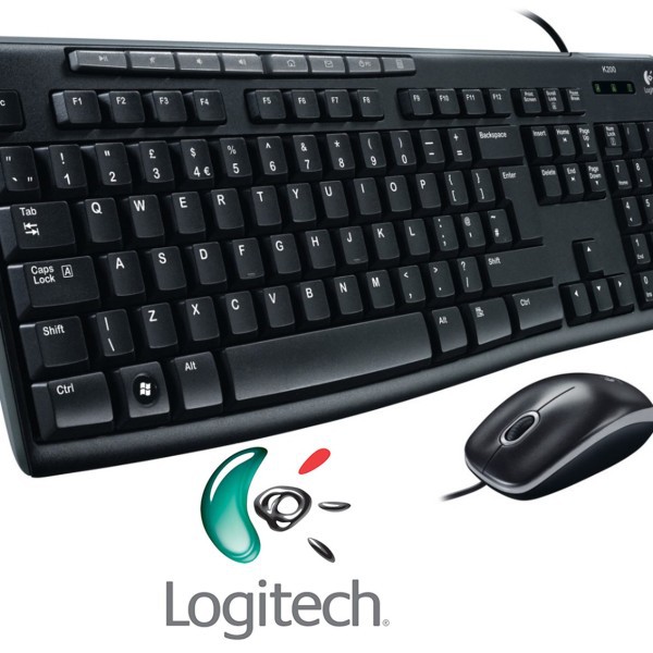 Bộ chuột và bàn phím có dây Logitech - MK200