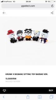 KRUNK X BIGBANG ( SALE LỖ )