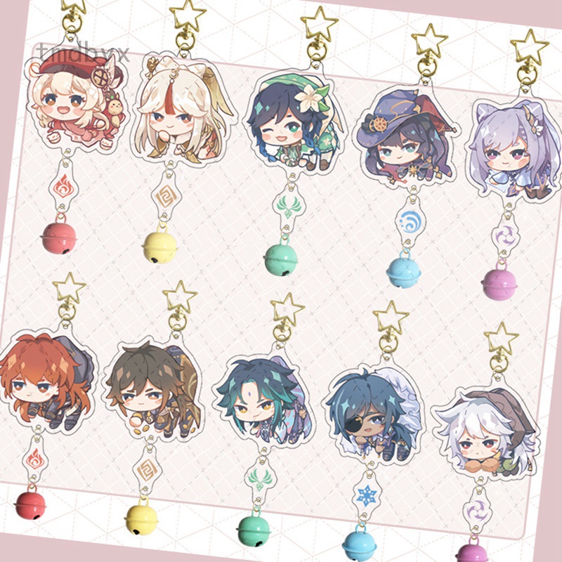 Tmdbyx Móc khóa gắn chuông hoạt hình xinh xắn 6cm