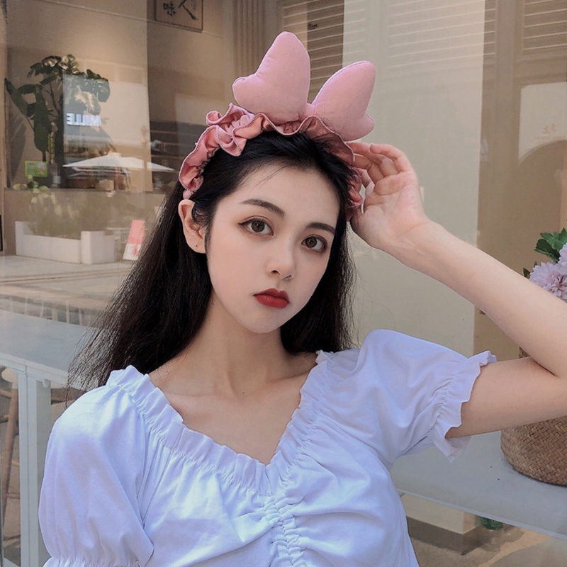 Flgo Băng Đô Cài Tóc Bản Lớn Thời Trang Rửa Mặt