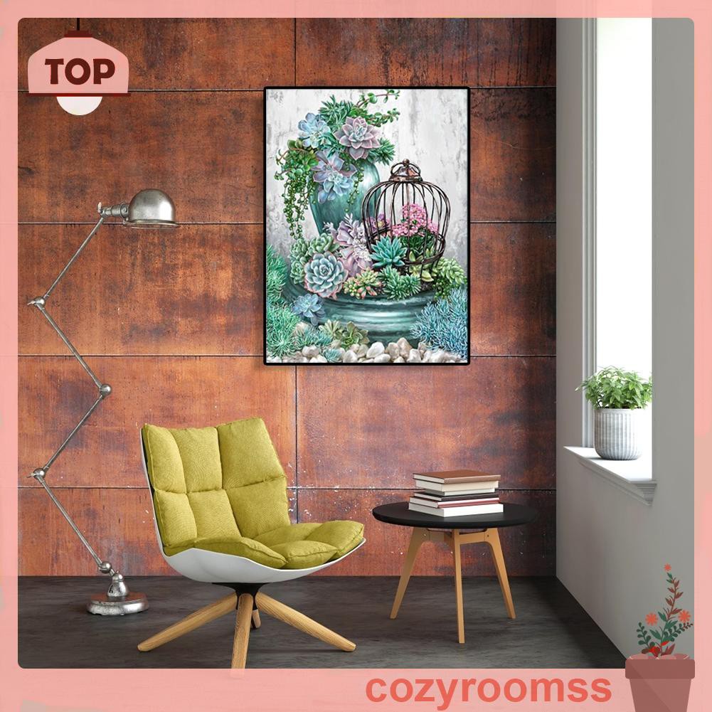 Bộ Tranh Sơn Dầu Tự Làm Hình Cây Xương Rồng