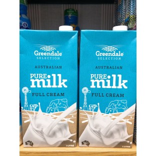 SỮA TƯƠI FULLCREAM NGUYÊN KEM GREENDALE PURE - HỘP 1L