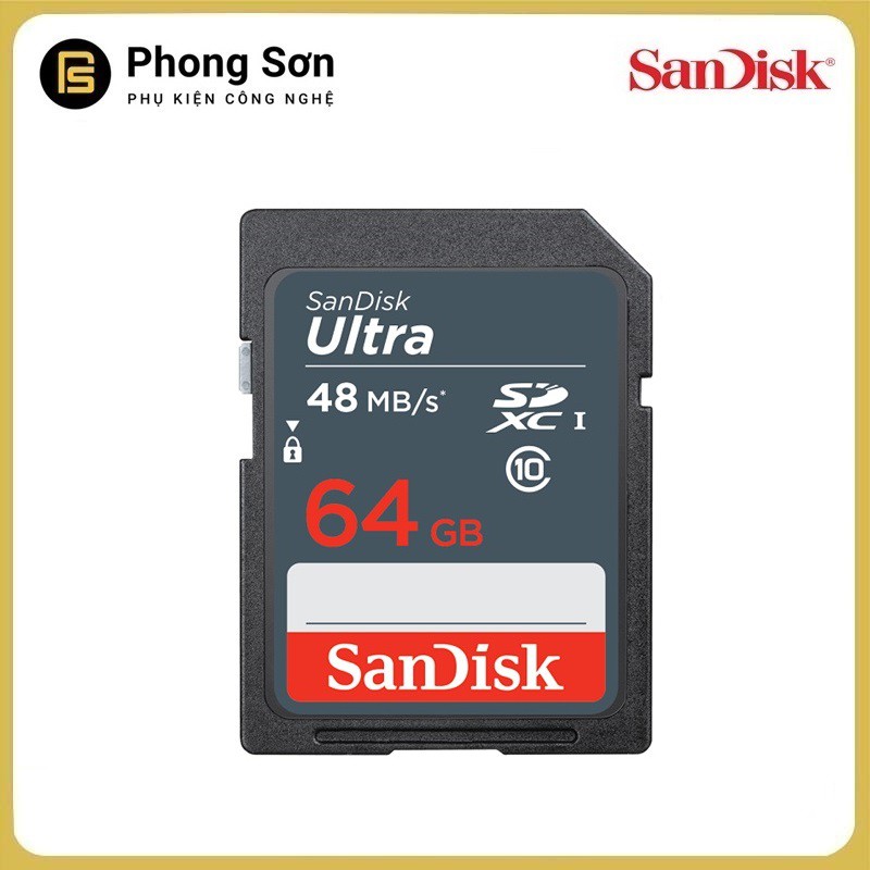 Thẻ nhớ SDXC 64GB Ultra 320x 48mb/s Sandisk | BigBuy360 - bigbuy360.vn