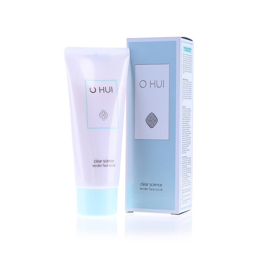 Bộ OHUI Làm Sạch Clear Science Soft Peeling 100ml Và Chống Lão Hóa Prime Advancer Ampoule Serum 4ml