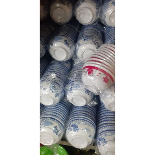 Combo 10 chén cơm nhựa melamine đủ bông