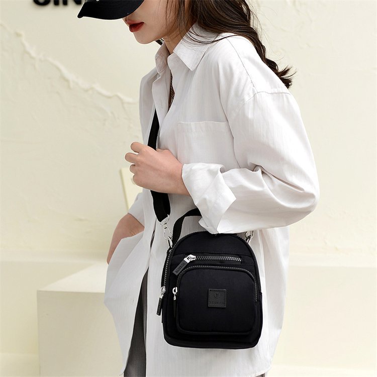 Túi Đeo Vai Vải Canvas Cỡ Nhỏ Thiết Kế Dễ Thương Cho Nữ