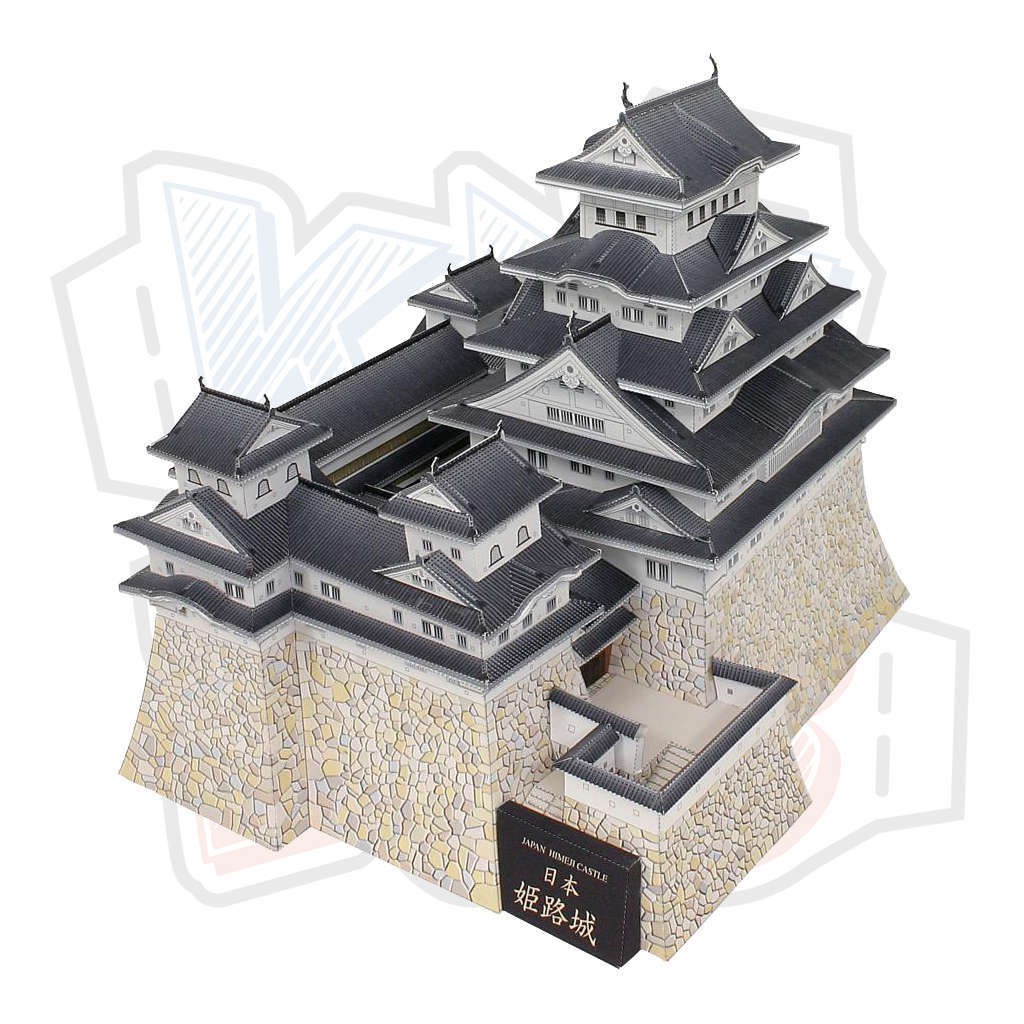 Mô hình giấy kiến trúc lâu đài Nhật Bản Combo KT001