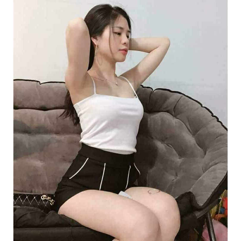 Áo Hai Dây Nữ Cotton Lụa Nhập Khẩu Thoáng Mát Co Giãn Ôm Body Tivi Tanktop CinZy SG