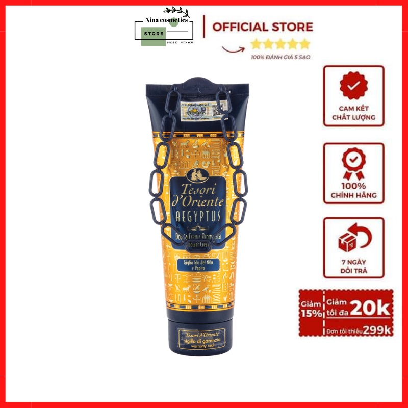 Sữa Tắm Xích Hương Nước Hoa Tesori Mùi Thảo Mộc Ai Cập 250ml