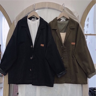 Áo blazer 2 lớp logo ngực