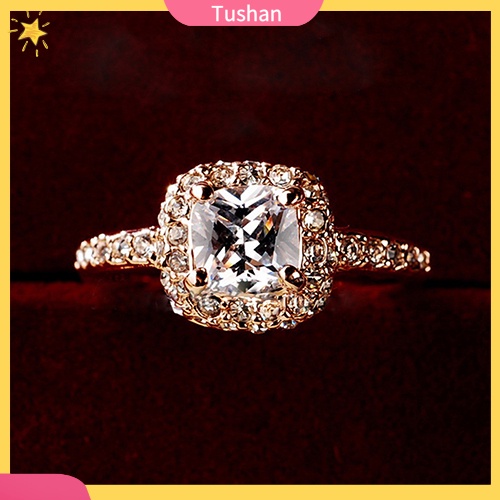 Nhẫn đeo tay kim loại đính đá lấp lánh sang trọng cho nữ