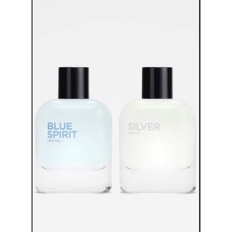 Nước Hoa Zara Man Silver 80ml + Zara Man Blue Spirit 80ml.