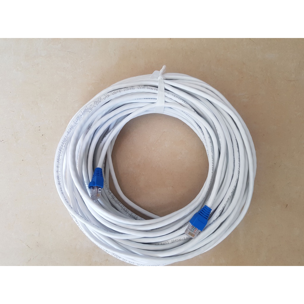60m - 70m dây mạng (cáp lan) CAT6 bấm sẵn 2 đầu chuẩn UTP- - Cáp mạng, cáp lan, dây lan, cáp internet