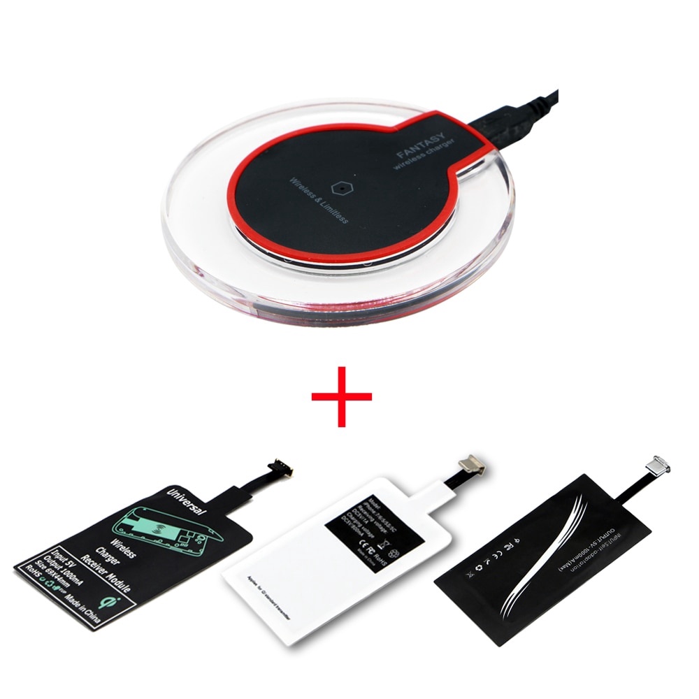 Bộ sạc không dây Qi Bộ phát Bộ sạc Bộ thu nhận Bộ thu Pad Cuộn dây Type-C Bộ Micro USB cho iPhone Xiaomi Huawei