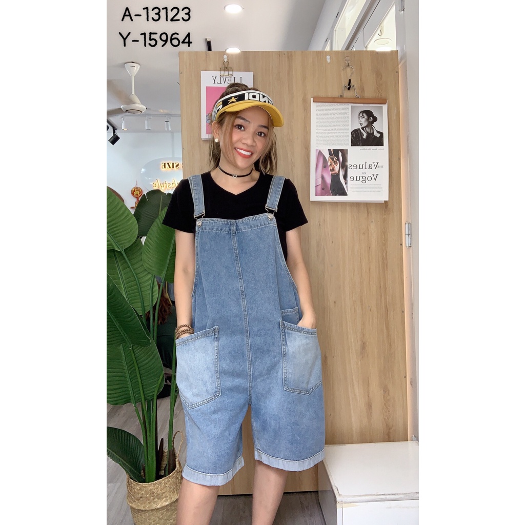 Quần Yếm Jean BIGSIZE 3 túi 15964