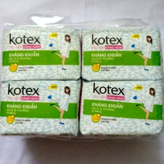 Combo 4 gói BVS Kotex hàng ngày Kháng khuẩn mới