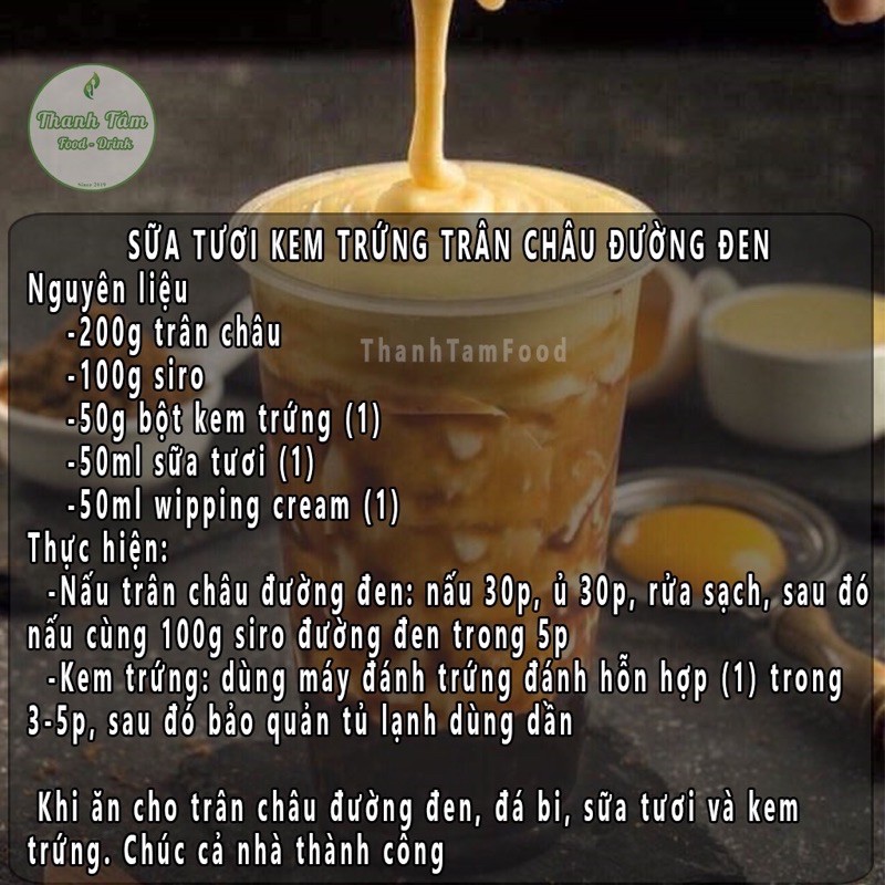 Bột kem trứng Xiaka 50g (nguyên liệu The Alley)