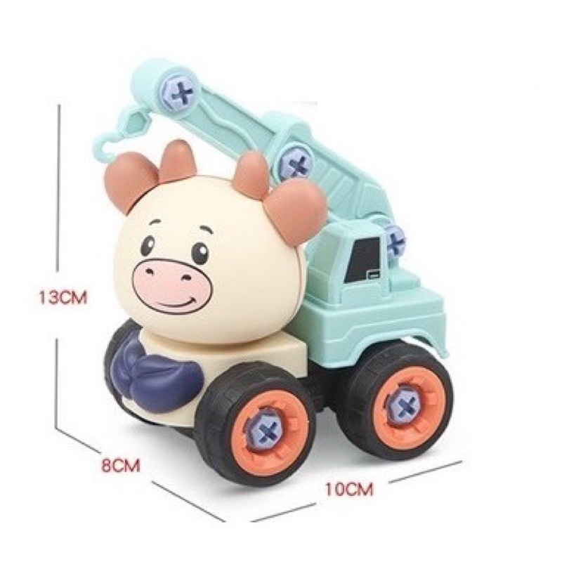 SET 4 OTO CÔNG TRÌNH THÁO LẮP , ĐỒ CHƠI THÔNG MINH CHO BÉ