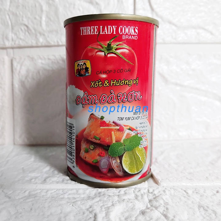 Cá xốt cà chua 3 Cô Gái nắp giật 155 gr ( đậm đà hơn ) - Date 3/8/2024