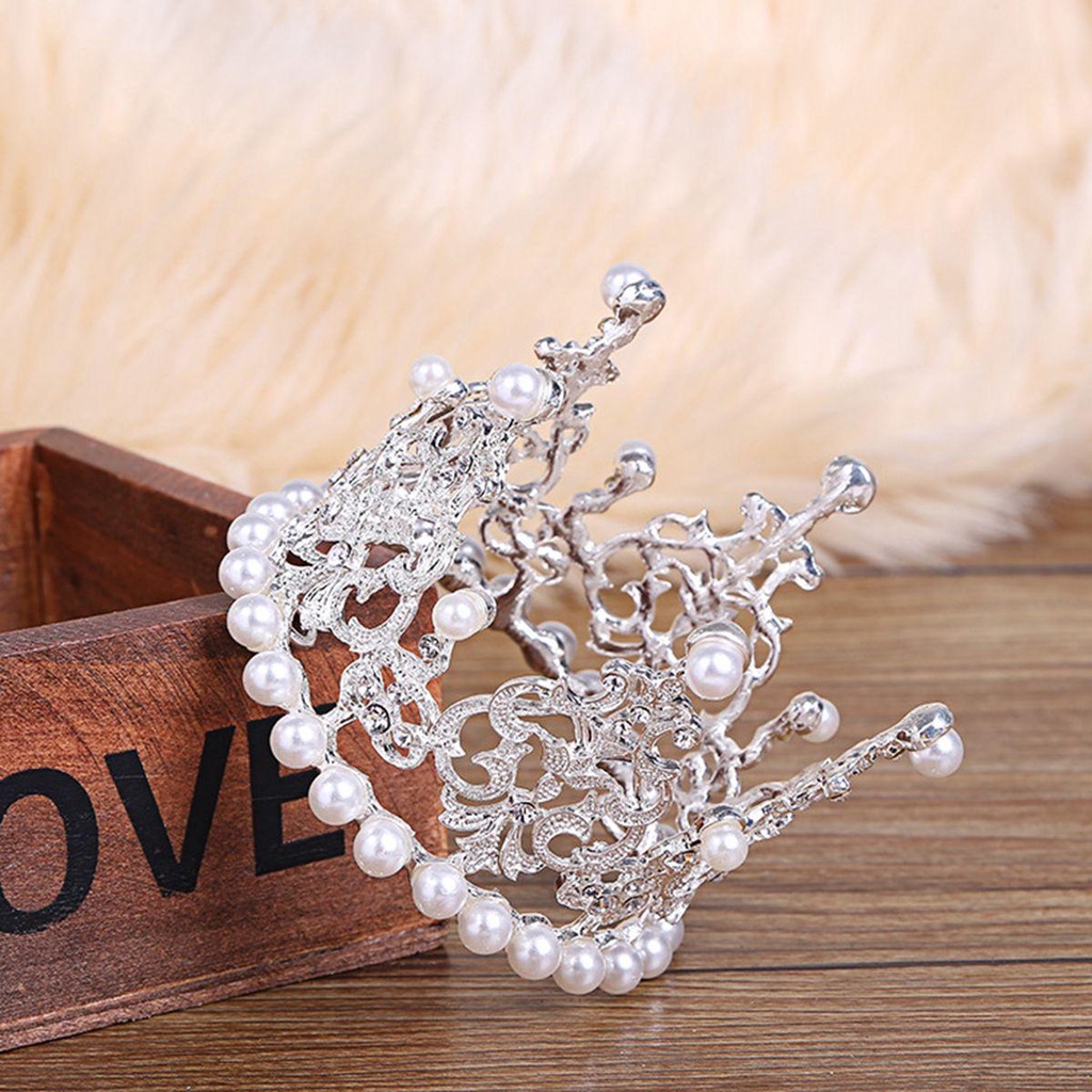 Vương Miện Cài Tóc Thiết Kế Xinh Xắn Cho Bé Gái|Topper Trang Trí Bánh Cupcake