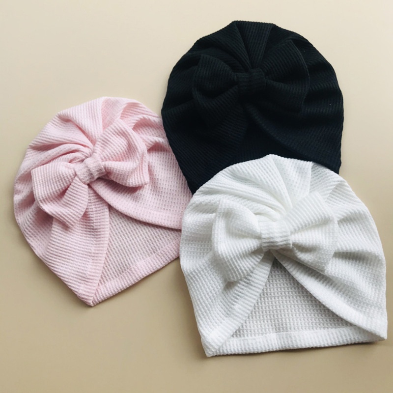 Mũ Beanie Đan Len Màu Trơn Cho Bé Sơ Sinh
