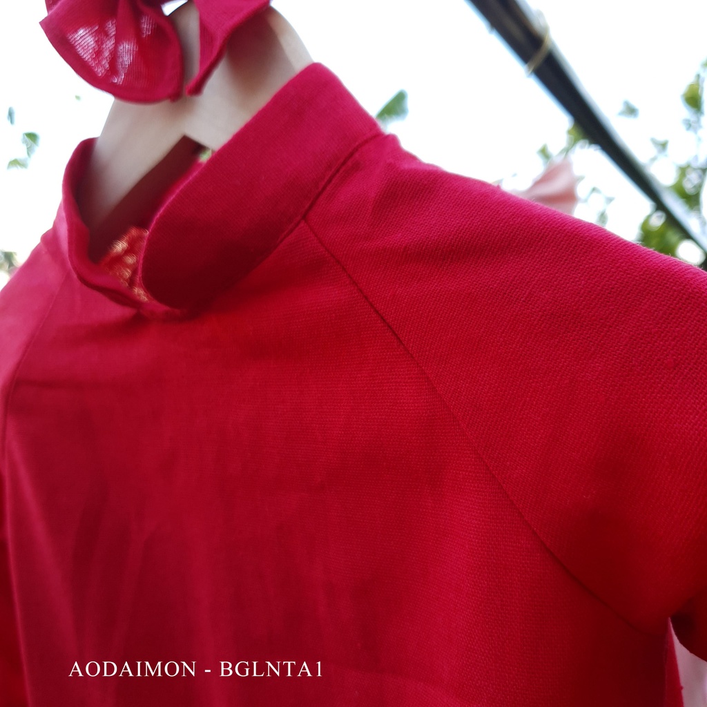 Áo Dài Bé Gái Linen Thiên An