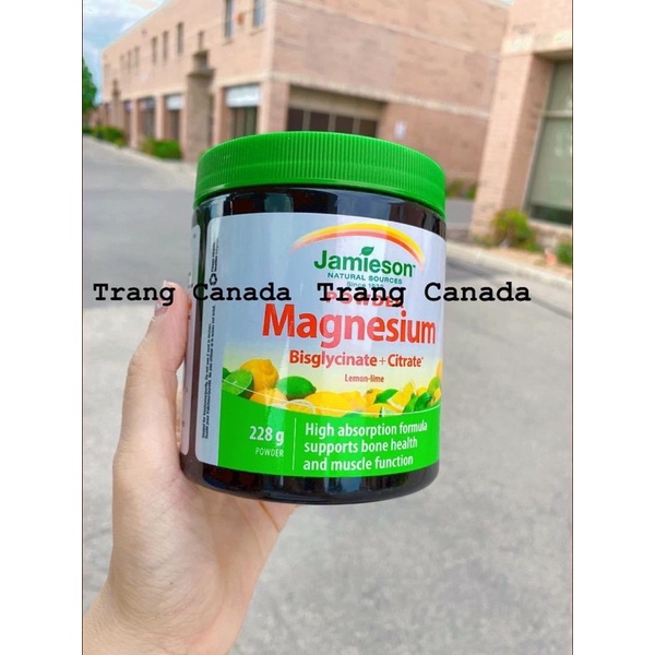 Bột Magnesium Jamieson 228g vị chanh Jamieson