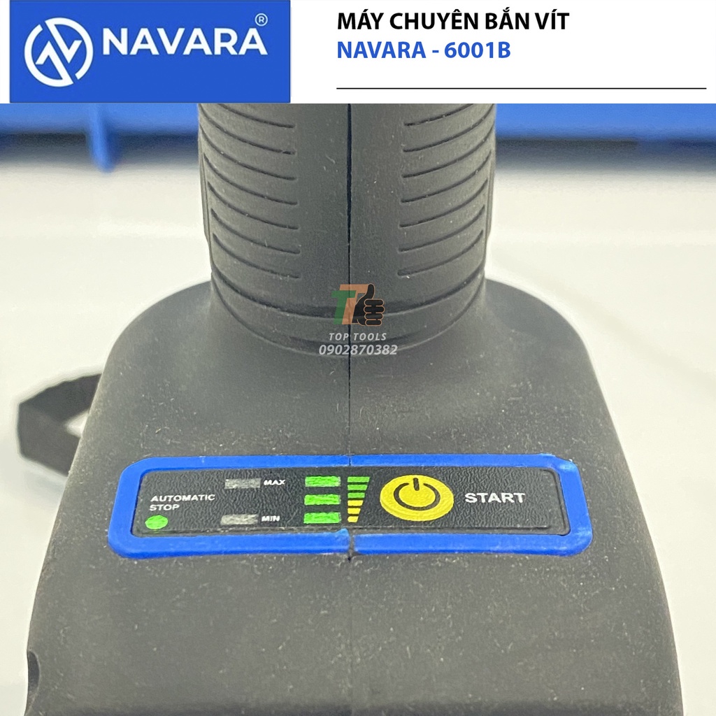 Máy Bắn Vít , Máy bắn vít Navara 6001B, Động cơ không chổi than, Pin 10 Cell 20v
