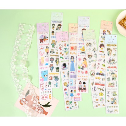 sticker dáng dài nail sticker S27 sticker cute sticker dễ thương