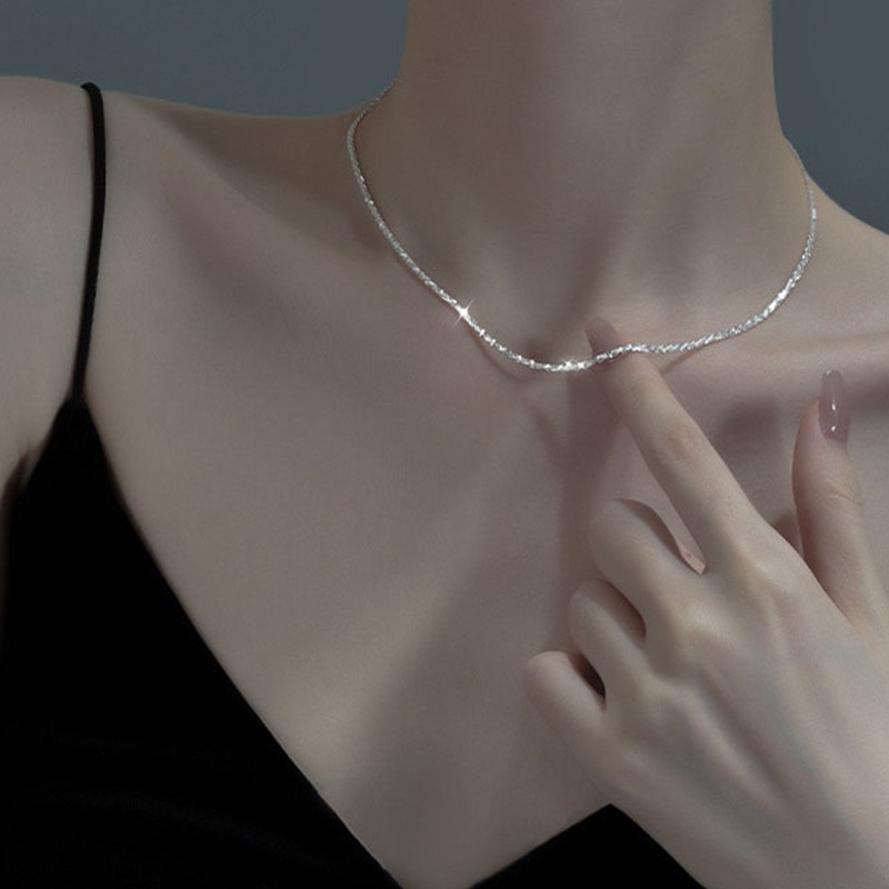 Vòng Cổ Choker Lấp Lánh Đơn Giản Cho Nữ
