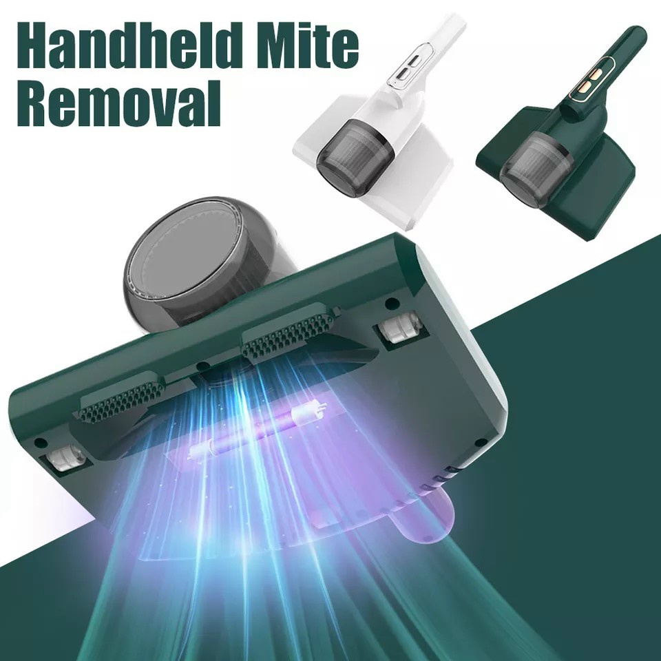 Máy hút bụi cầm tay mẫu mới không dây, lực hút 10.000 Pa, diệt khuẩn bằng tia UV và nhiệt độ 50 độ