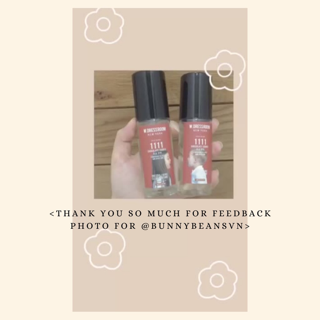 Bộ nước hoa socola Wdressroom Chocolate Cookie ngọt ngào (2 chai x 70ml) (Shop Bunny Beans) | Thế Giới Skin Care