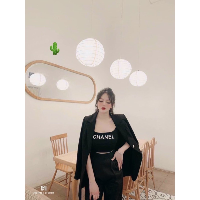 💞💖 Áo body ba lỗ in chữ CHANEL [HÌNH_THẬT_ẢNH_CUỐI]