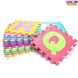 Bộ thảm xốp trải sàn 26 chữ cái lắp ghép, mỗi miếng 30x30cm, bé học nhận biết