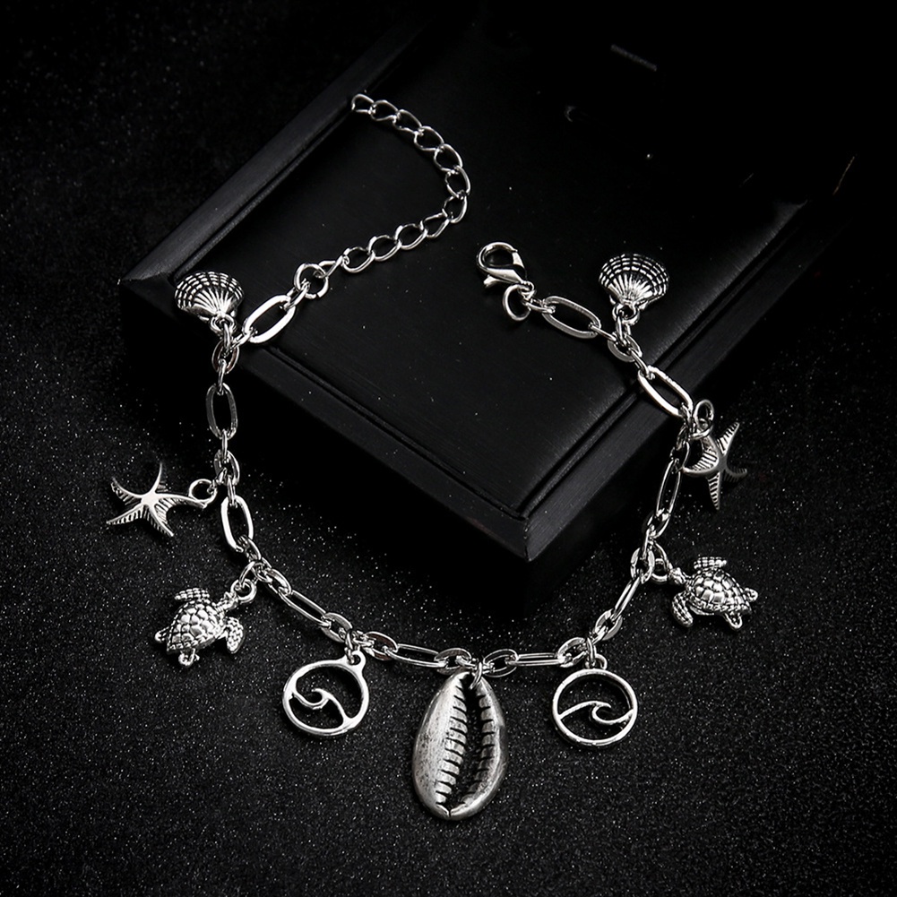 Lắc chân thời trang trang trí mặt hình các sinh vật biển cá tính cho nữ