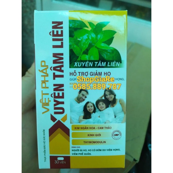 Viên uống thảo mộc Xuyên tâm Liên Hỗ trợ phòng ngừa các vấn đề về hô hấp ,người có miễn dịch kém