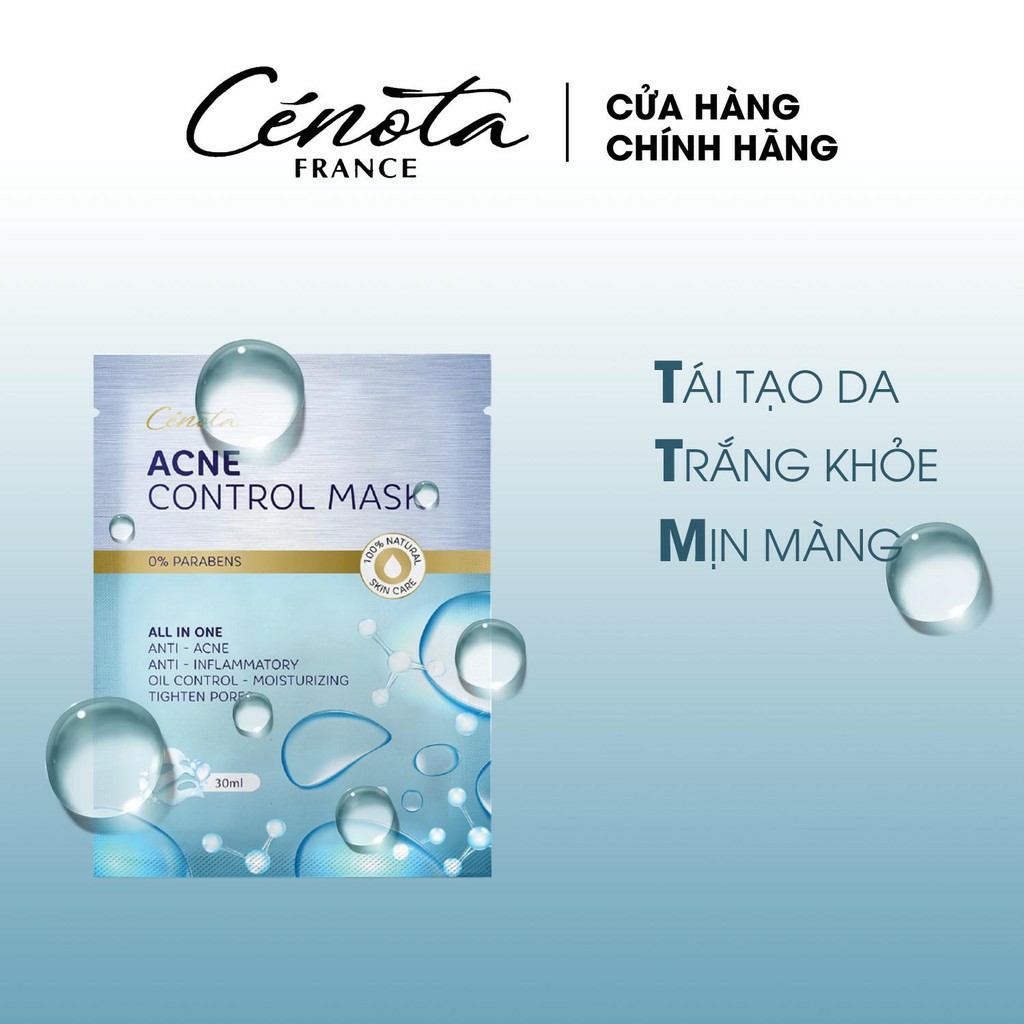 Mặt nạ dành cho da mụn Cénota Acne Control Mask 30ml | Shopee Việt Nam