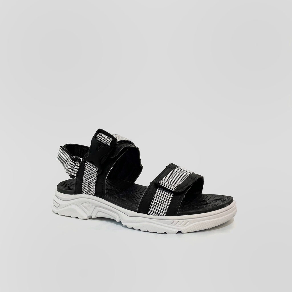 Giày Sandal Nam Nữ Unisex The BiLy Quai Ngang Dây Dù Đế Phylon Siêu Êm Nhẹ Màu Trắng-BLDTMD03-Trắng