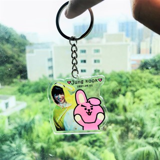 Móc khóa trong Bangtanboy chibi mặc bộ thú