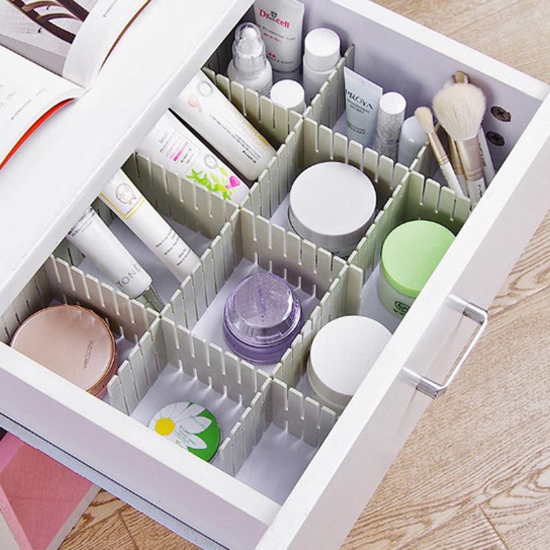 Set 4 Miếng Nhựa Thông Minh Chia Ô Ngăn Kéo Tiện Lợi