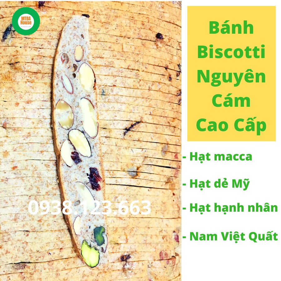 [HÀNG CAO CẤP] BÁNH BISCOTTI CÔNG THỨC Ý MTBA House, HỖ TRỢ ĂN KIÊNG, GIẢM CÂN, TẬP GYM, ĂN KETO, 250 GR