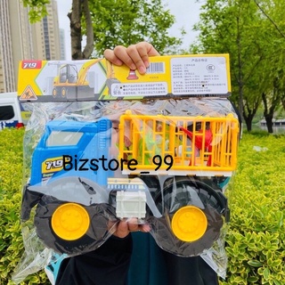 Xe ben, máy xúc, cứu thương, cứu hỏa, cần cẩu, bồn, cảnh sát police đồ chơi cho bé trai xe ô tô chở cát size to
