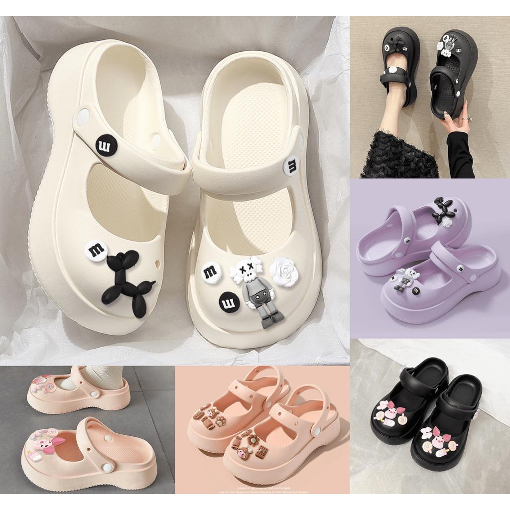 Dép sục nữ, dép sục búp bê đế cao nhiều màu