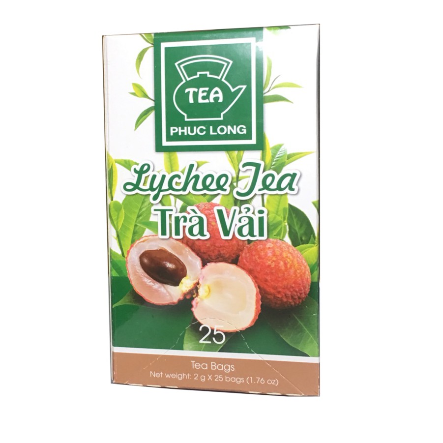 (Combo 5 gói x2gr) Trà Túi Lọc Phúc Long đào, vải, sen, oolong, hoa hồng, lài, trà xanh...