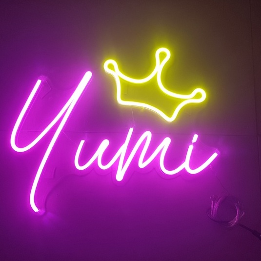 Đèn Led Neon theo yêu cầu theo tên chữ decor trang trí phòng ngủ dán tường