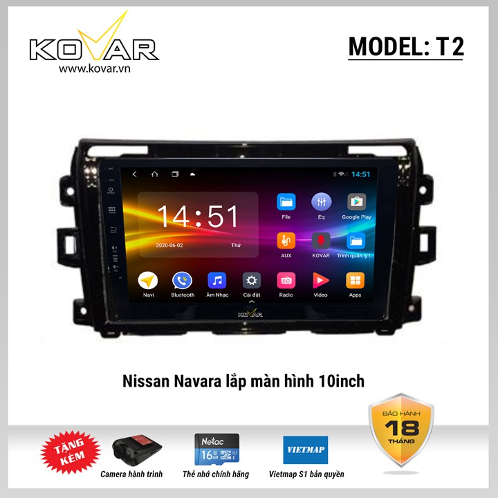 Màn hình DVD Kovar T1, T2 cho dòng xe Toyota (Cấu hình khủng, Bảo hành 18 tháng, Lỗi 1 đổi 1)