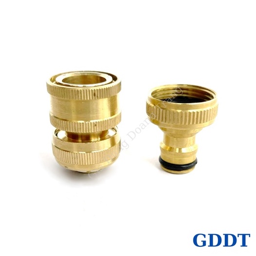 Đầu nối nhanh máy rửa xe, Khớp đồng nối nhanh dây cấp nước vào cho máy rửa mini