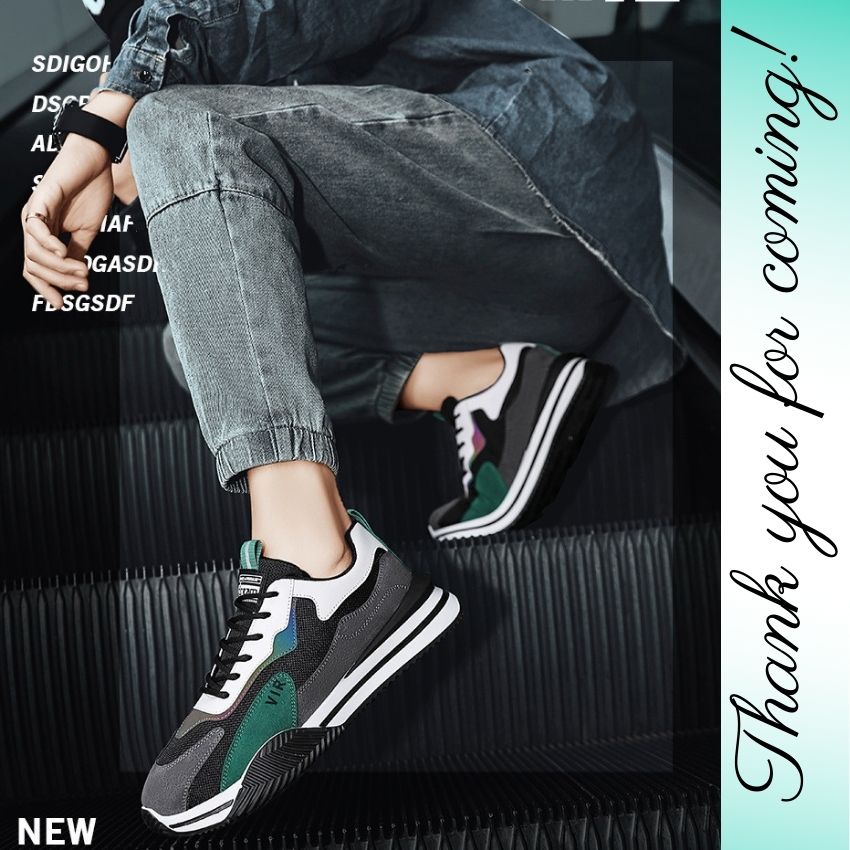 Giày Nam Thể Thao Thời Trang Jordan Tôn Dáng Da PU Đế Cao PVC Đàn Hồi Êm chân Đi Học Đi Chơi ZHIPO-24