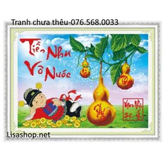 Tranh thêu THẦN TÀI 222879( 56x42cm) chưa thêu 222879