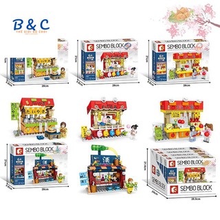 Bộ Đồ Chơi Lego 4 Trong 1 - Minecraft 4 Trong 1 - MineCraft Nhà Hàng Nhật Bản - Hơn 700 Mảnh - Mã 601080